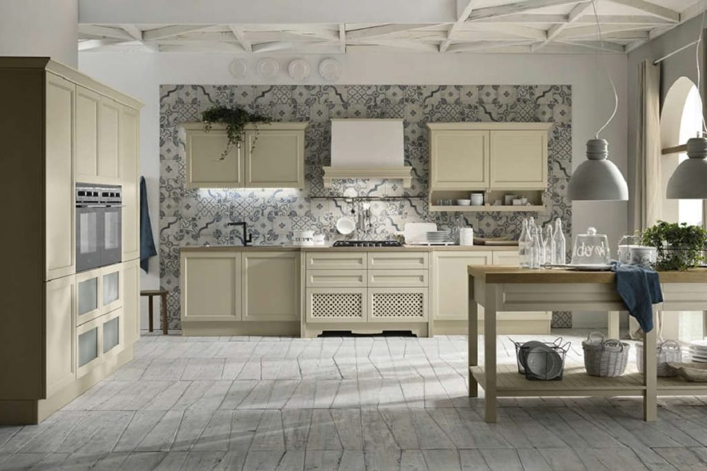 Cucina Shabby Chic nell\'elegante finitura champagne | Casastore Salerno Cucina Shabby Chic nell\'elegante finitura champagne | Casastore Salerno