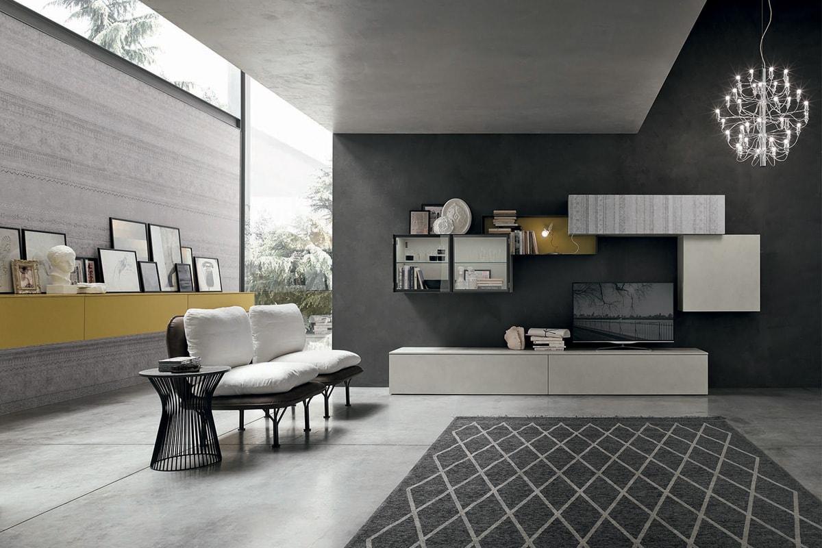 Parete attrezzata A059 | Atlante Graphic | CasaStore Salerno Parete attrezzata A059 | Atlante Graphic | CasaStore Salerno