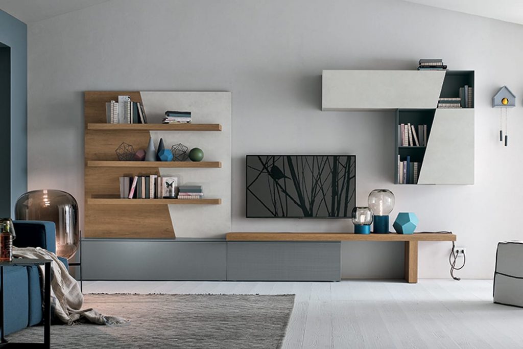 Pareti attrezzate componibili living & zona giorno casastore salerno Parete living