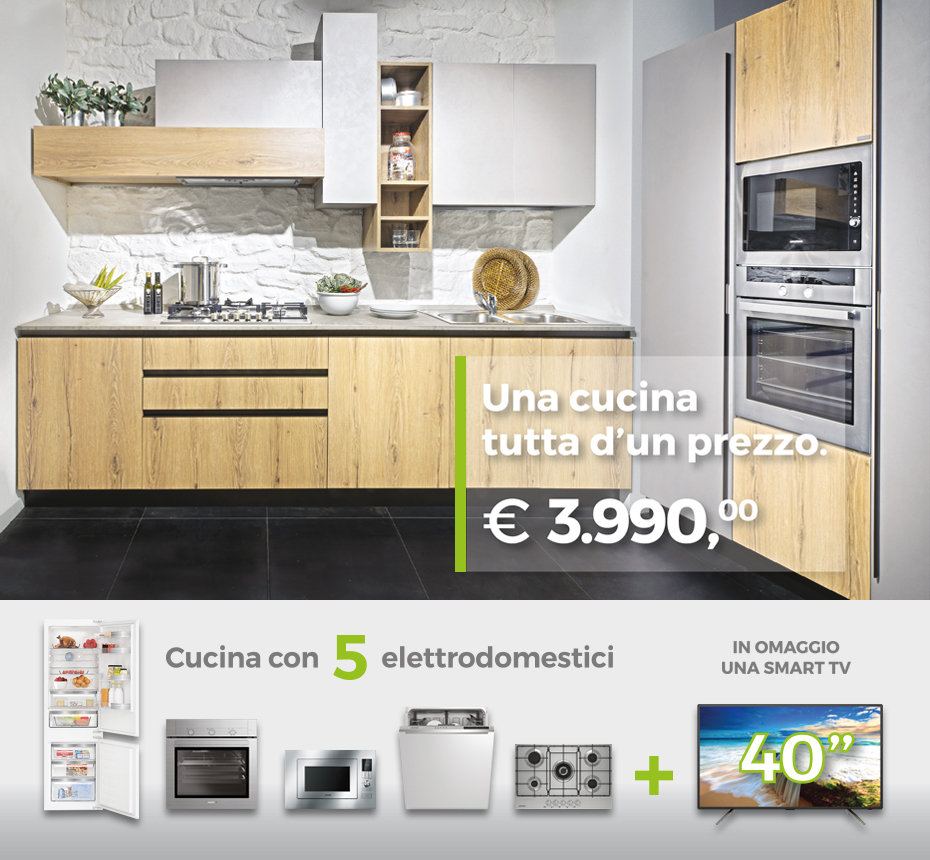 Una Cucina tutta d\'un prezzo - Offerta Cucina Composizione tipo ... Una Cucina tutta d\'un prezzo - Offerta Cucina Composizione tipo ...