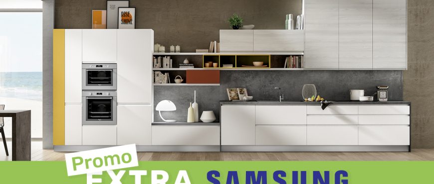 Acquista una cucina e scegli tra lavatrice o asciugatrice Samsung in omaggio