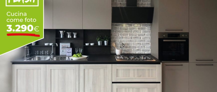 Cucina in offerta a prezzo fisso - Cucina composizione fissa Arredamenti Casastore Salerno