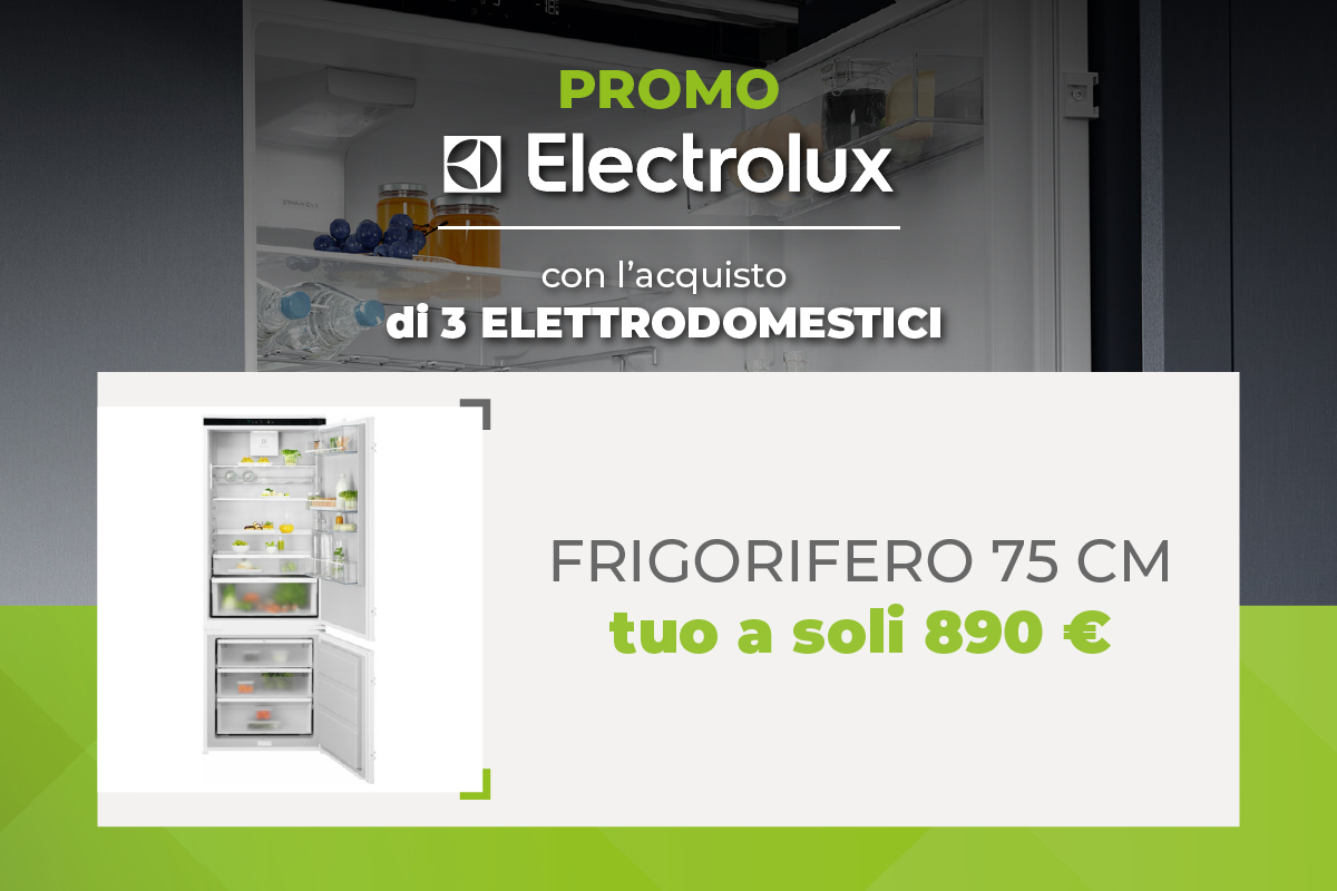 Offerta Cucine Arredo3 2026 - Con Cucina completa con elettrodomestici Electrolux Frigorifero 75 cm a prezzo speciale