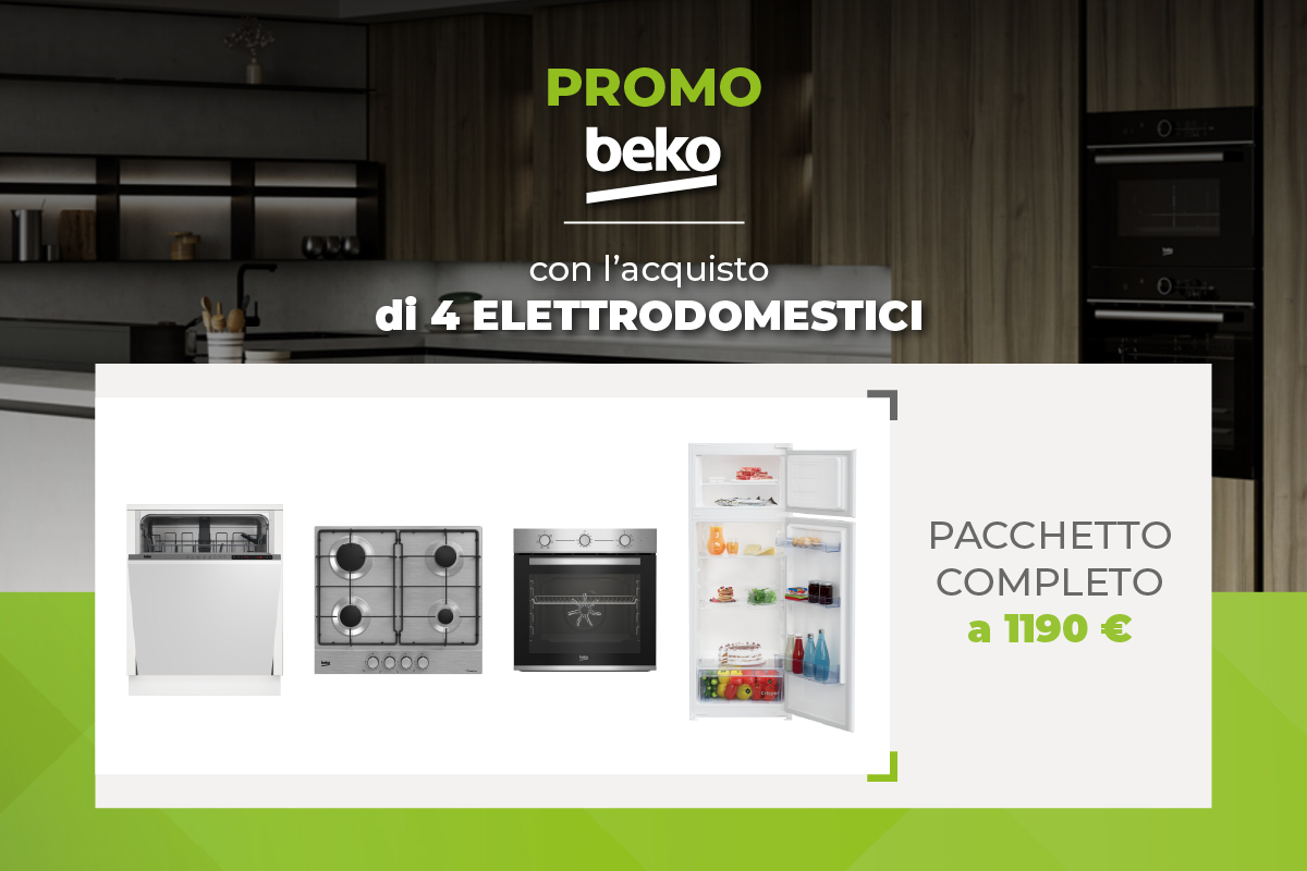 Offerta Cucine Arredo3 Gruppo elettrodomestici Beko a prezzo speciale e garanzia fino 5 anni