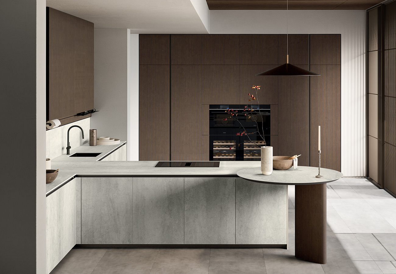 Cucina-Glass2.0-06-Arredo3-Salerno-CasaStore-arredamenti1 Glass 2.0 versione Fusion 06: cucina moderna con ante in vetro con finiture lusso. CasaStore è rivenditore autorizzato Arredo3 a Salerno