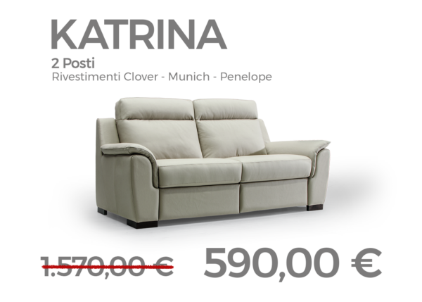 Divano 2 posti Katrina CuboRosso Sconto Speciale 62% - Promo Divani Summer 2024