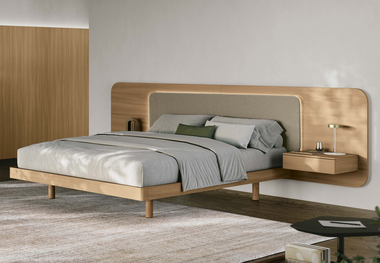 Letto-Nidra-Tomasella-Salerno-CasaStore-arredamenti1 Letto matrimoniale in legno Nidra Tomasella. CasaStore arredamenti è rivenditore Tomasella per Salerno e provincia.