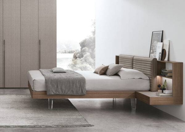 Yuki: Letto matrimoniale di design. CasaStore Arredamenti è rivenditore ufficiale letti Tomasella per Salerno e provincia.