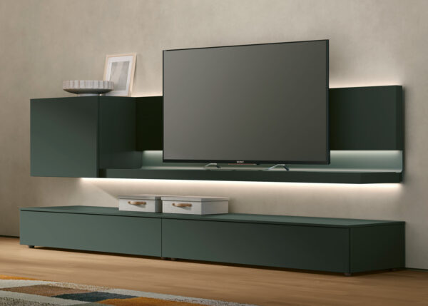 Parete attrezzata Atlante Unit AT141 - Collezione TIME Tomasella. Arredamento Soggiorno Salerno CasaStore.