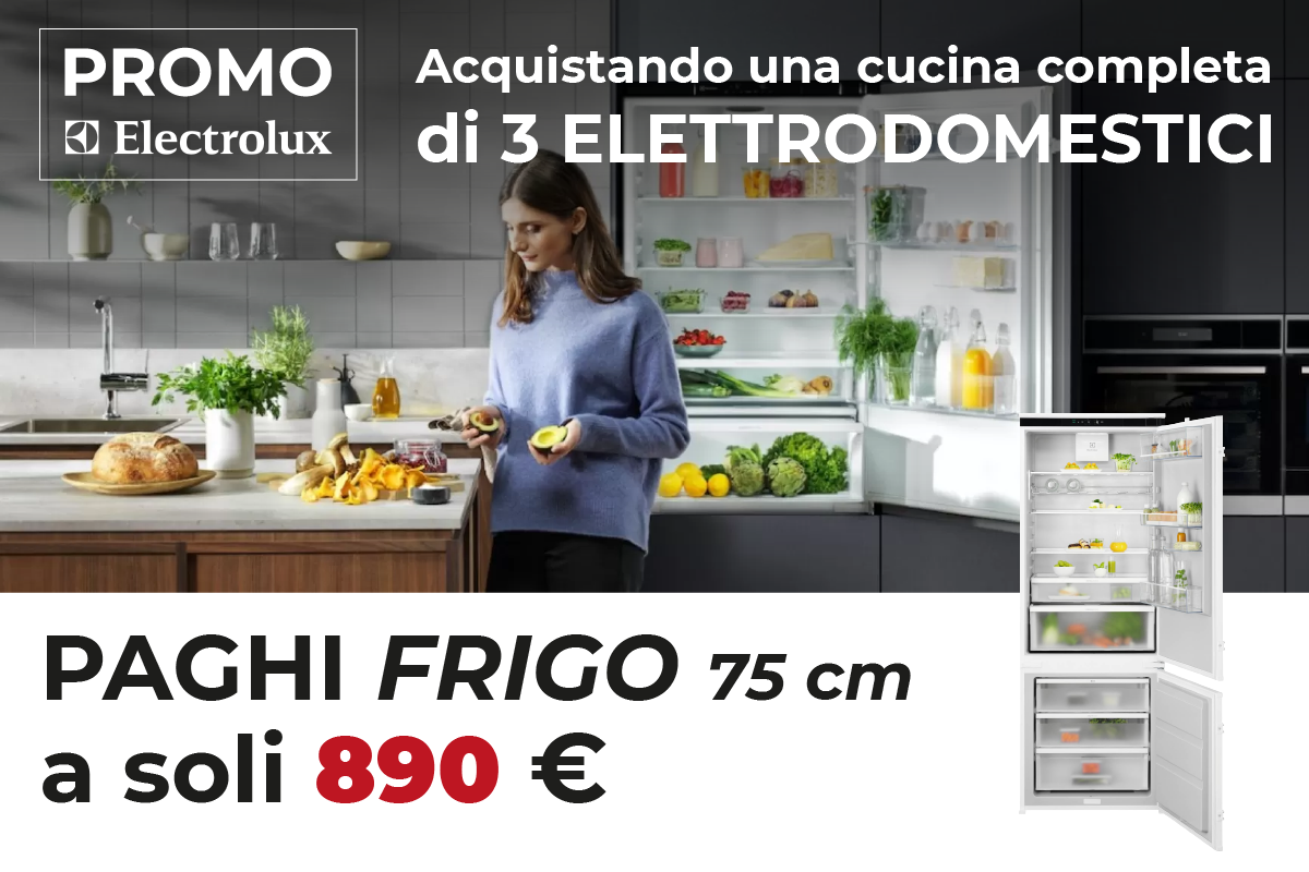 Offerta Cucine Arredo3 2024 - Con Cucina completa con elettrodomestici Grundig Frigorifero 75 cm a prezzo speciale