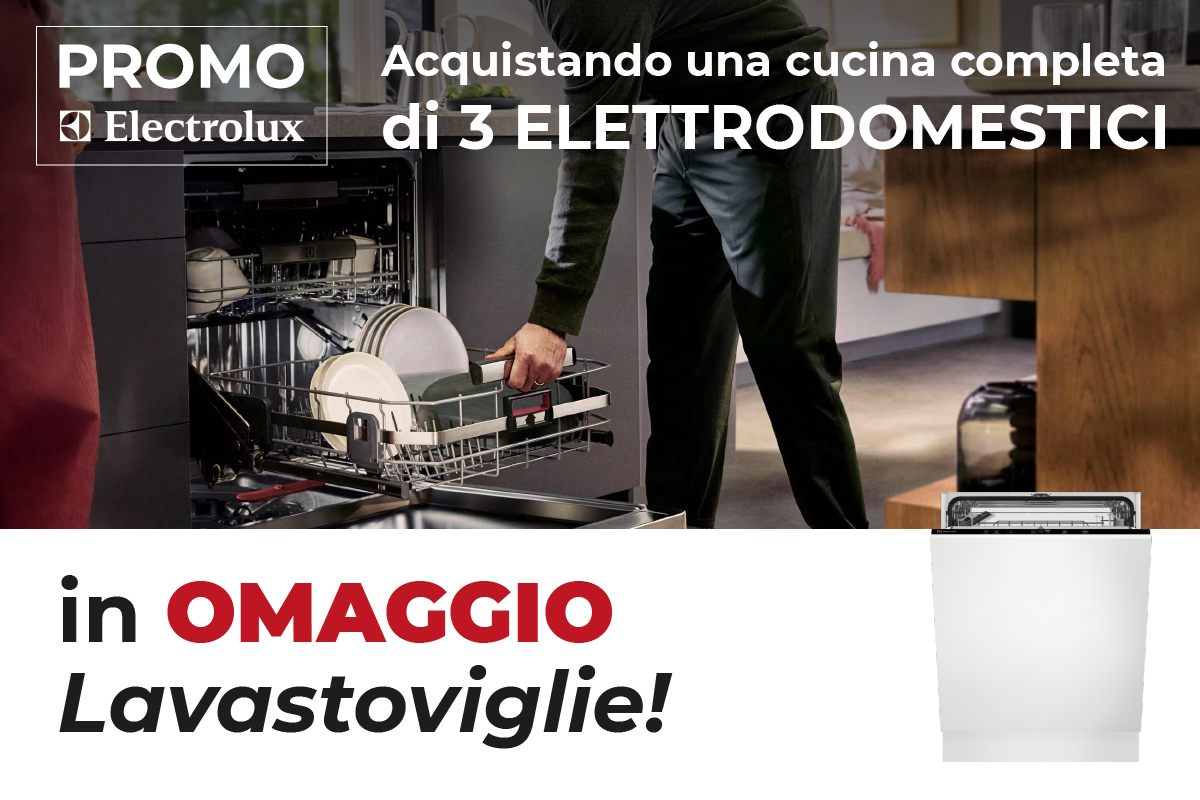Offerta Cucine Arredo3 2024 - Con Cucina completa con elettrodomestici Electrolux Lavastoviglie in Omaggio.