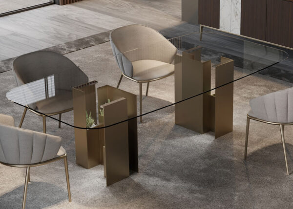 Tavolo-fisso-piano-in-vetro-Downtown-Zamagna-Salerno-Casastore-arredamenti Salerno