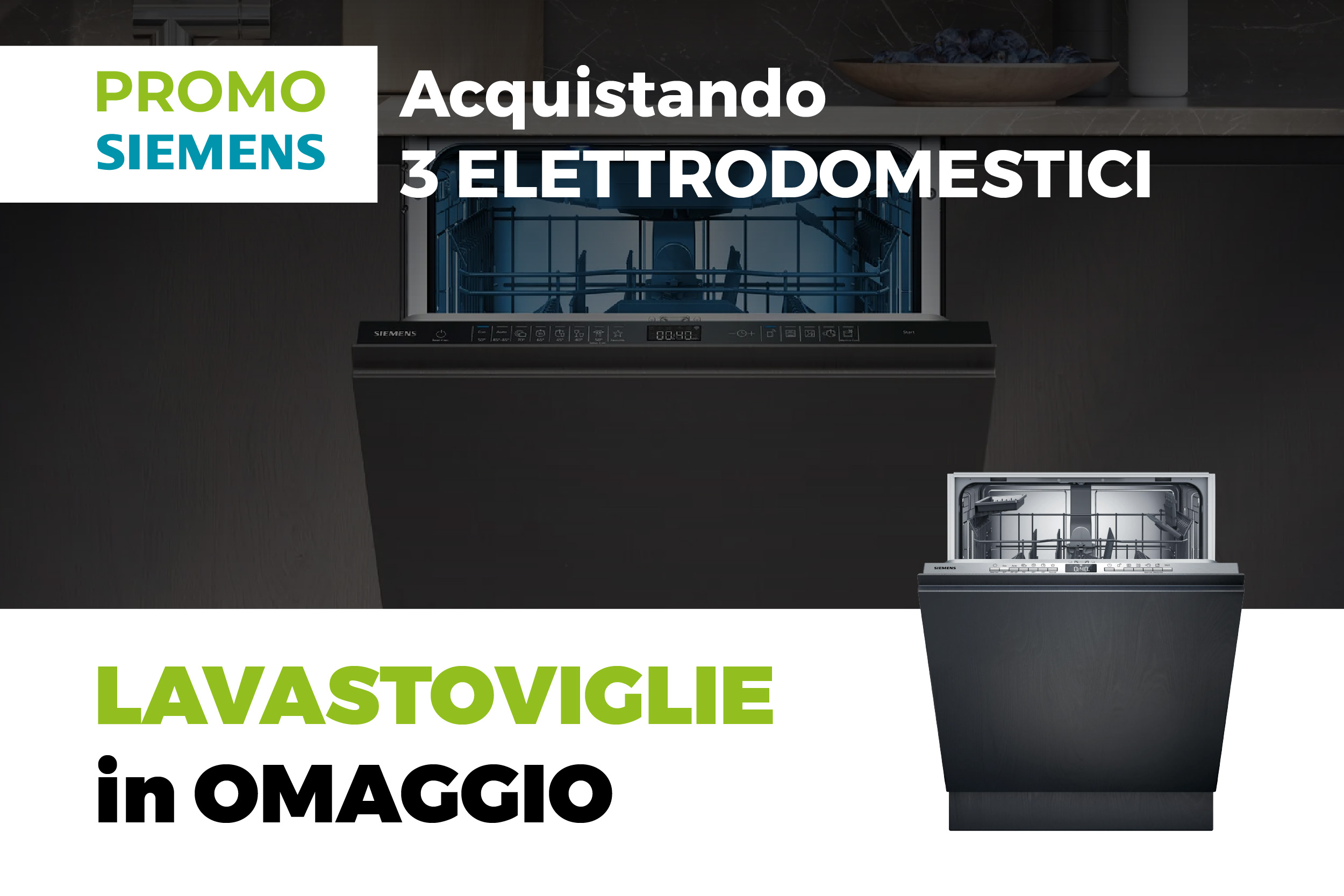 Cucina completa con elettrodomestici SIEMENS riceverai in omaggio la lavastoviglie