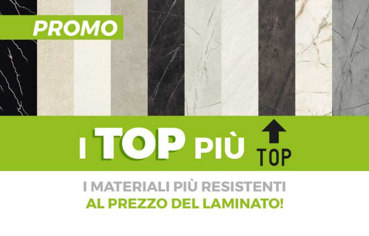 Top premium al prezzo del laminato. Offerta speciale Cucine Arredo3